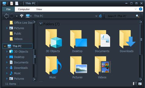 Dark Theme For Windows 10 File Explorer Theme Image