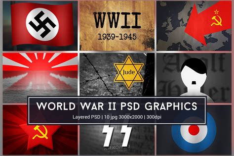 World War Ii Ww2 Psd Graphics Custom Designed Textures ~ Creative Market