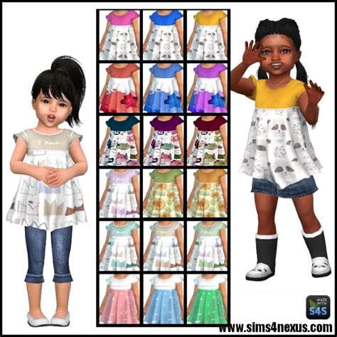 Little Miss Patterns 2 Top By Samanthagump At Sims 4 Nexus Sims 4 Updates