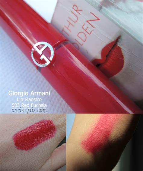 Christytb Giorgio Armani Lip Maestro 503 Red Fuchsia