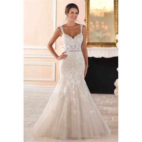 Style 6378 By Stella York Ivory White Champagne Lace Organza Tulle