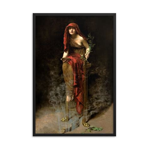 Priestess Of Delphi By John Collier Framed Print Available In Two S