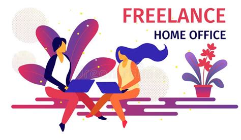 Freelance And Home Work Infographic Stock Vector Illustration Of