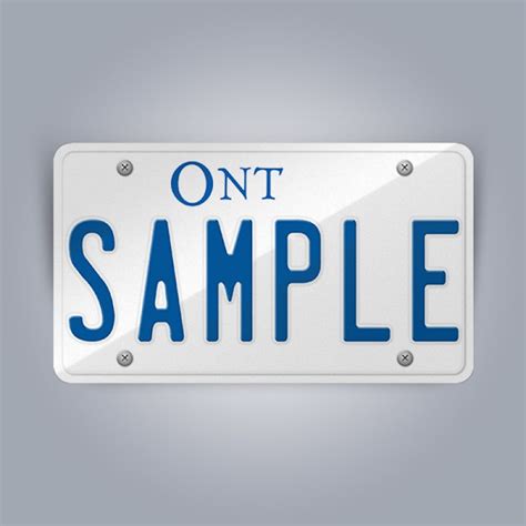 Alan bones reports that ontario now has an optional french version of the standard plate for no. Ontario License Plate Replica, reflective, non-reflective ...
