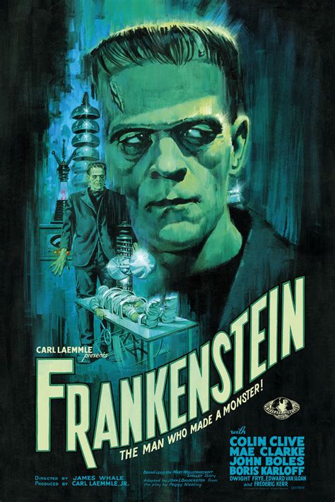 New Art Posters Of Phantom Of The Opera And Frankenstein The Classic