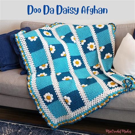 Doo Da Daisy Crochet Afghan Pattern Mocrochet Makes