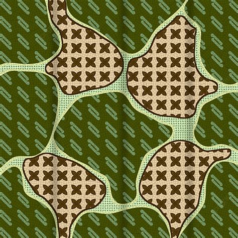 Pola Batik Universal Dengan Motif Parang Dan Kawung Batik Modern Khas