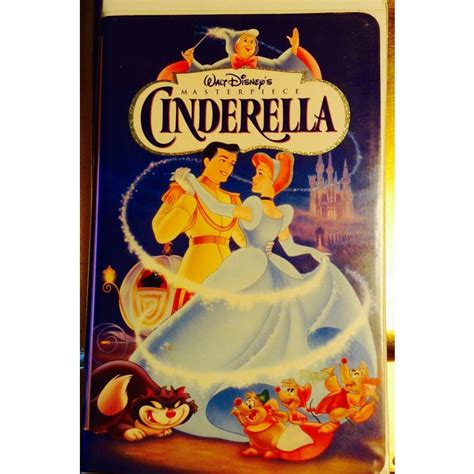 Walt Disney Cinderella VHS 5265 Clamshell Masterpiece Collection