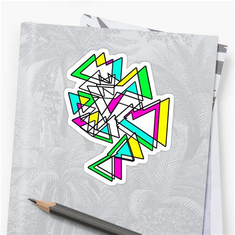 Triangles 2 Stickers By Frederick James Norman Redbubble