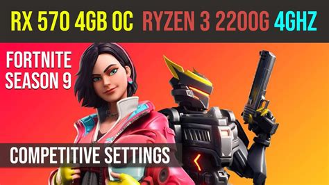 Fortnite Competitive Settings R3 2200g Rx 570 4gb Youtube