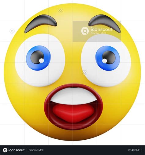Premium Astonished Emoji Emoji 3d Icon Download In Png Obj Or Blend Format