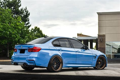Sky Blue Bmw M3 F30 On Avant Garde Sport Wheels — Gallery
