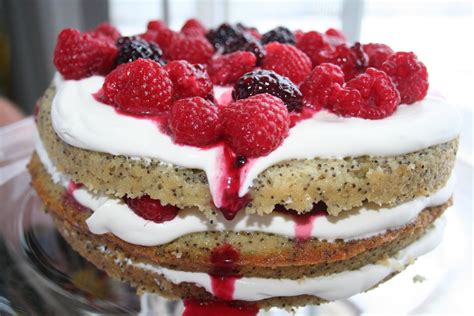 Berry Creme Fraiche Cake