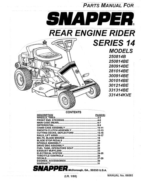 This video provides helpful tips to identify where the model number is located on a lawn mower. 26 Snapper Riding Lawn Mower Parts Diagram - Wire Diagram ...