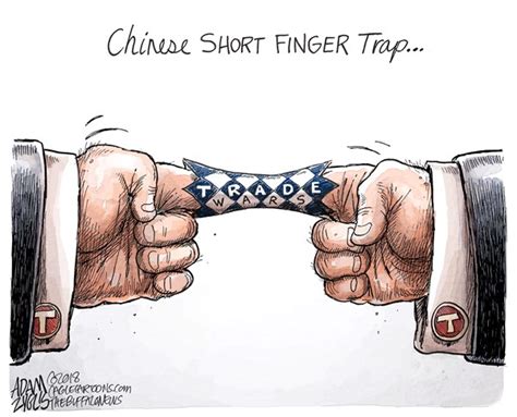Stock Market Tumbles On Trade War Fears Political Cartoons Daily News