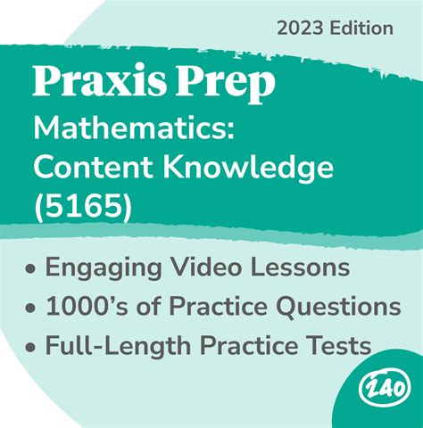 Praxis® Mathematics 5165 Study Guide And Test Prep