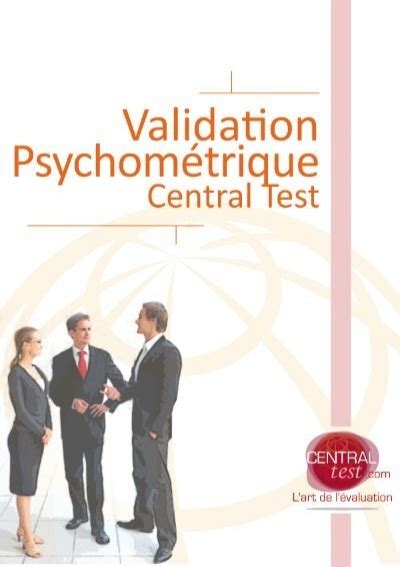 Validation Psychométrique Central Test