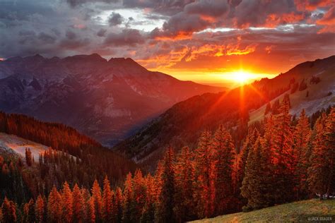 Uncompahgre Sunset San Juan Mountains Colorado Mountain