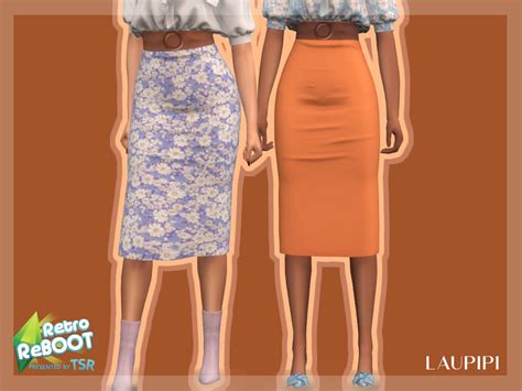 The Sims Resource Retro Reboot Skirt R6 Sims 4 Mods Clothes