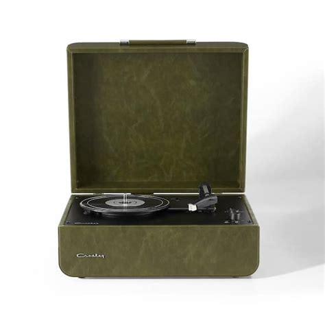 Crosley Mercury Turntable In Green Cr6255a Fg The Home Depot