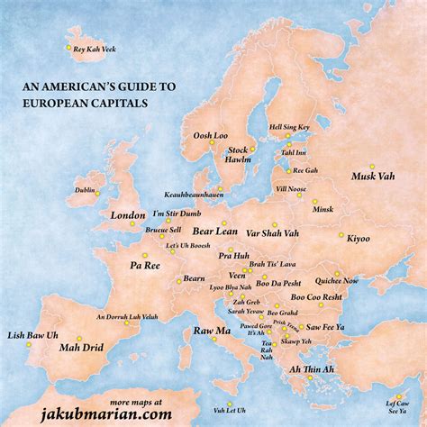 A Clever Map That Phonetically Spells Out The Names Of