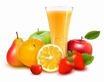 Juice Fruit Fresh Fruits Vector Drink Glass