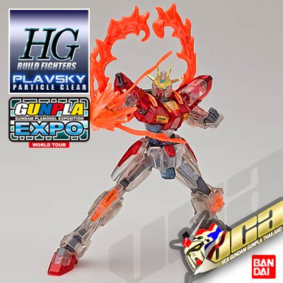 Bandai Expo Limited Hg Build Burning Gundam Plavsky Clear Vca Gundam