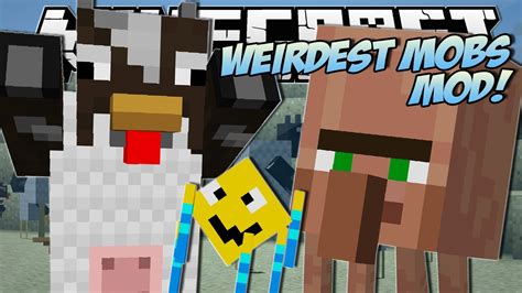 Minecraft Weirdest Mobs Ever Throwing Villagers Fat Chickens