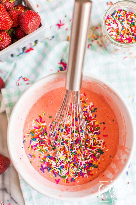 Strawberry Funfetti Ice Cream Cone Cupcakes The Cottage Market