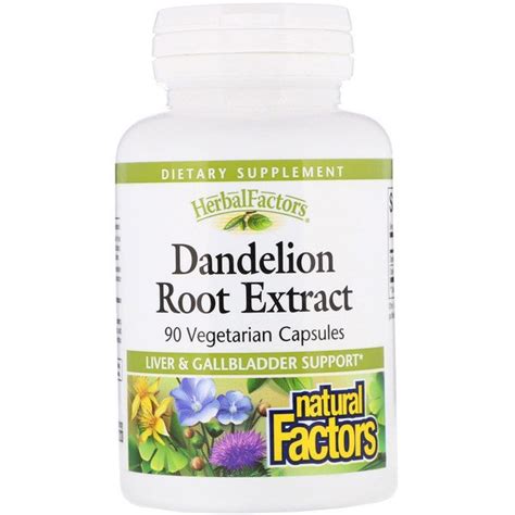 Natural Factors Dandelion Root Extract 90 Vegetarian Capsules