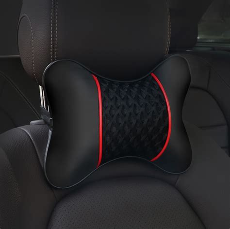 2pcs travel car auto seat head neck rest pu leather cushion pad headrests pillow 974867409828 ebay