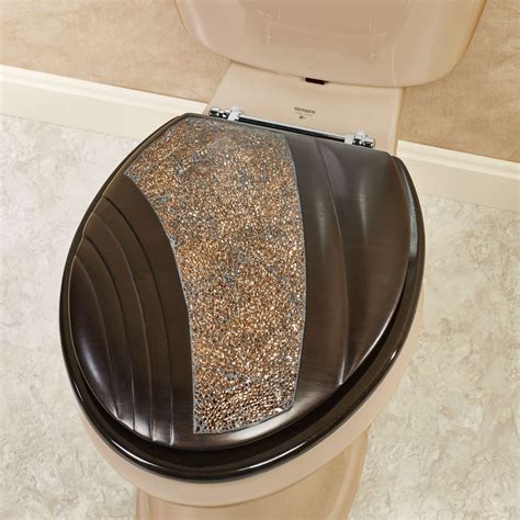 Grandeur Mosaic Bronze Elongated Toilet Seat Elongated Toilet Seat