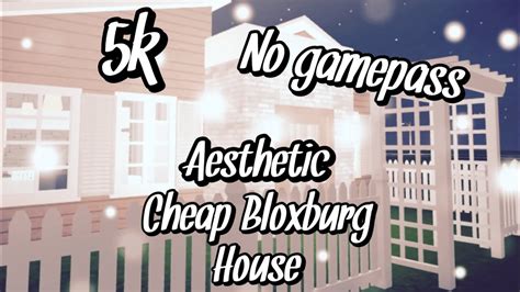 Small Aesthetic House Bloxburg 1 Story 5k Best Bloxburg House Ideas