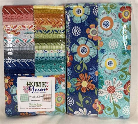 Home Grown Jelly Roll 40 25 Strips Nancy Halvorsen Benartex