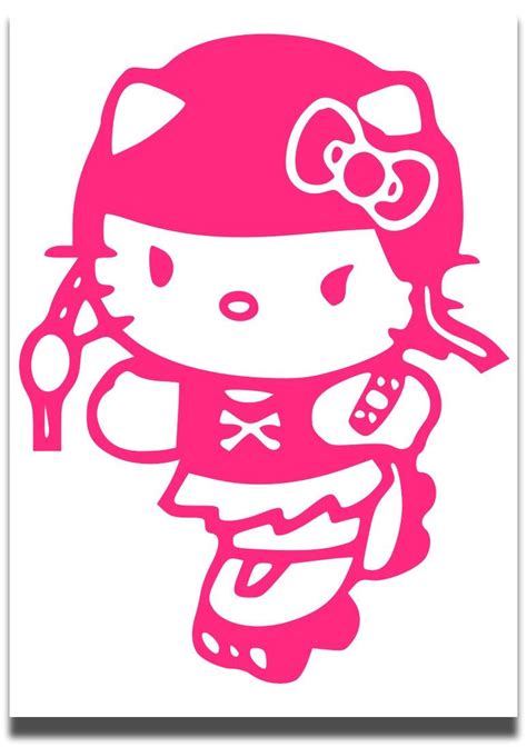 Image Detail For Hello Kitty Roller Derby Car Or Helmet Decal By Thecraftyvixen Chat Hello