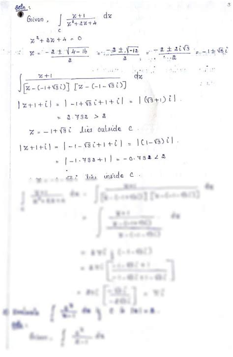 Solution Cauchy S Integral Formula Examples Studypool