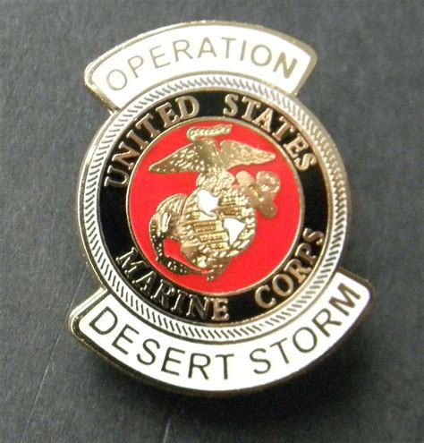Us Marine Corps Marines Usmc Desert Storm Veteran Lapel Pin Badge 1