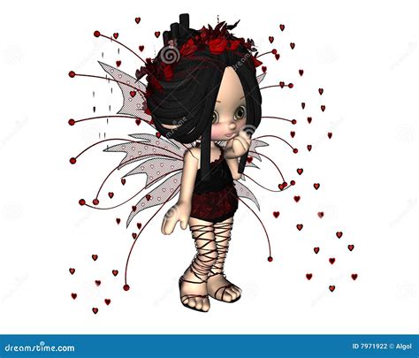 Cute Toon Valentine Fairy 1 Stock Illustration Image 7971922