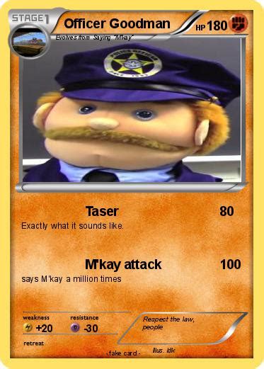 Pokémon Officer Goodman 1 1 Taser My Pokemon Card