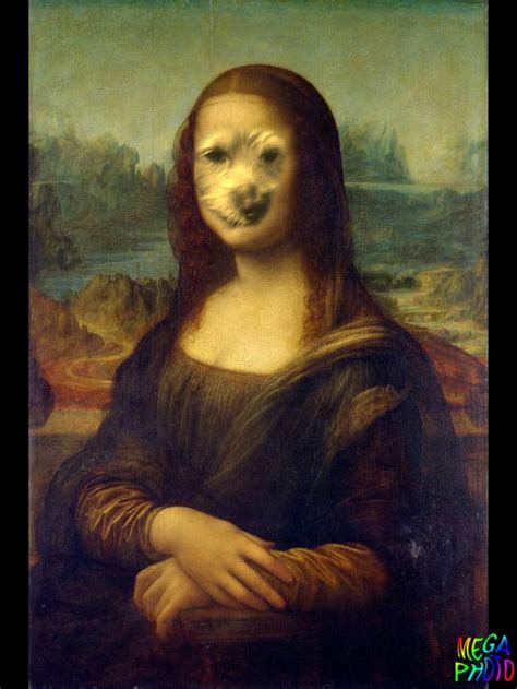 Mona Skippy Mona Lisa Parody Leonardo Da Vinci Mona Lisa