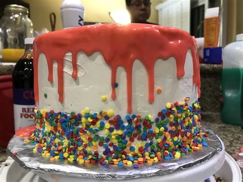 Funfetti Cake 9 Inch Rounds 3 Layers Huge Rimadethis