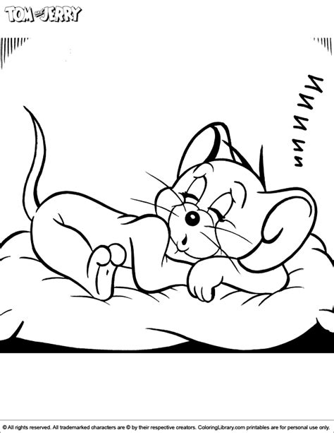Tom Chasing Jerry Coloring Pages Tom And Jerry Colori