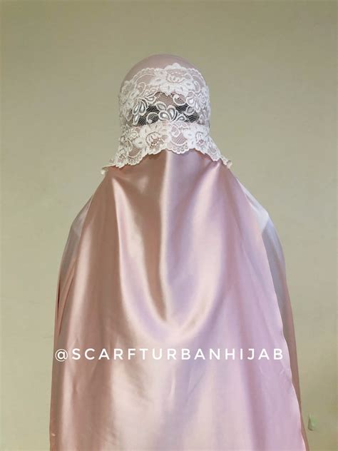 Blush Pink Long Burqa Muslim Noir Niqab Islamic Hijab Etsy