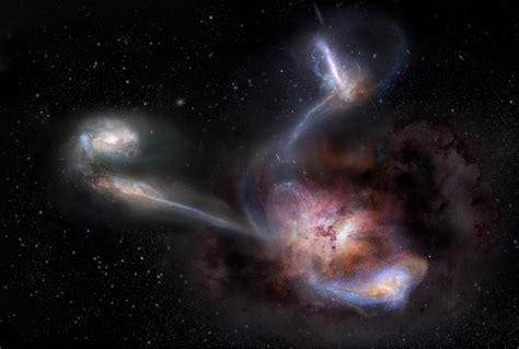 Corrientes Transgalácticas Alimentan A La Galaxia Más Brillante Del