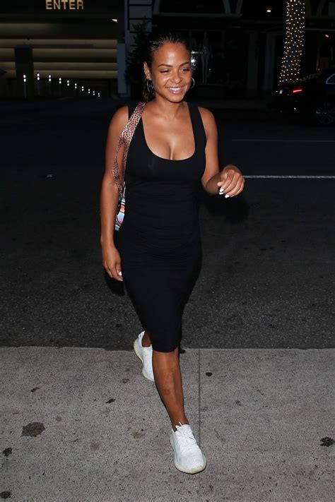 Pregnant Christina Milian At Madeo Restaurant In Beverly Hills 0808