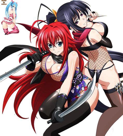 13 Best Akeno X Rias Images In 2020 Dxd Highschool Dxd Anime High