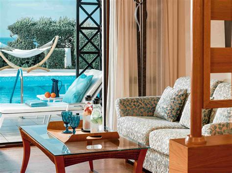 Presidential Suite Sea Front Private Pool Royal Mare Mitsis Hotels