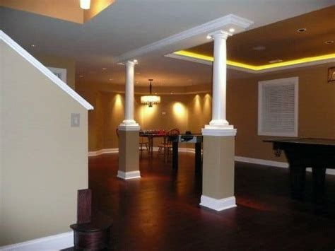 By admin filed under basement; Top 50 Best Basement Pole Ideas - Downstairs Column Cover ...