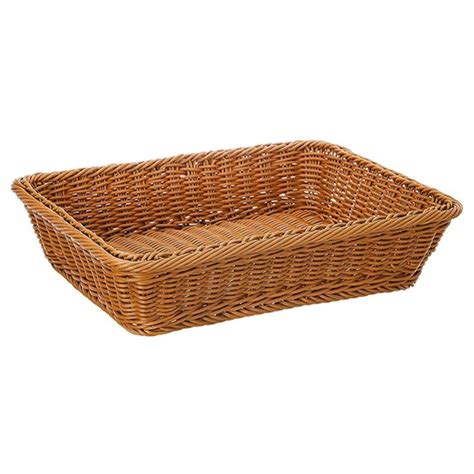 Wicker Woven Basket Decorative Storage Baskets For Kitchen Shelf Closet
