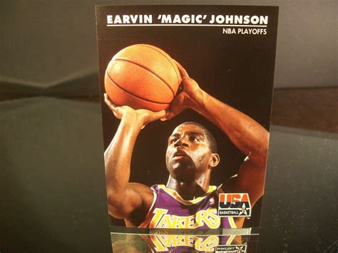 Earvin Magic Johnson Skybox Usa Basketball 1992 Card 33 Nba Playoffs